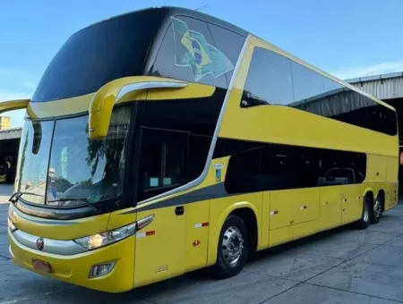 Ônibus MARCOPOLO PARADISO DD 1800 G7 VOLVO JM 2017 seminovo à venda, código 1442 - foto 01