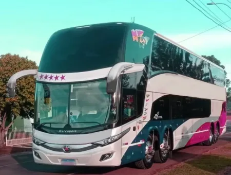Ônibus MARCOPOLO PARADISO DD NEW G7 B450 R JM 2020 seminovo à venda, código 1372 - foto 01