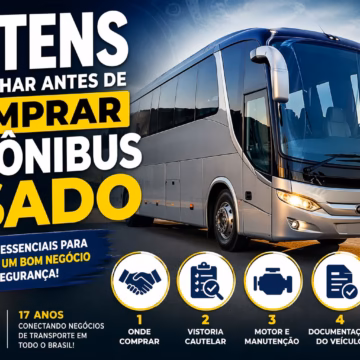 Ônibus rodoviário a venda com segurança. JM Utilitários
