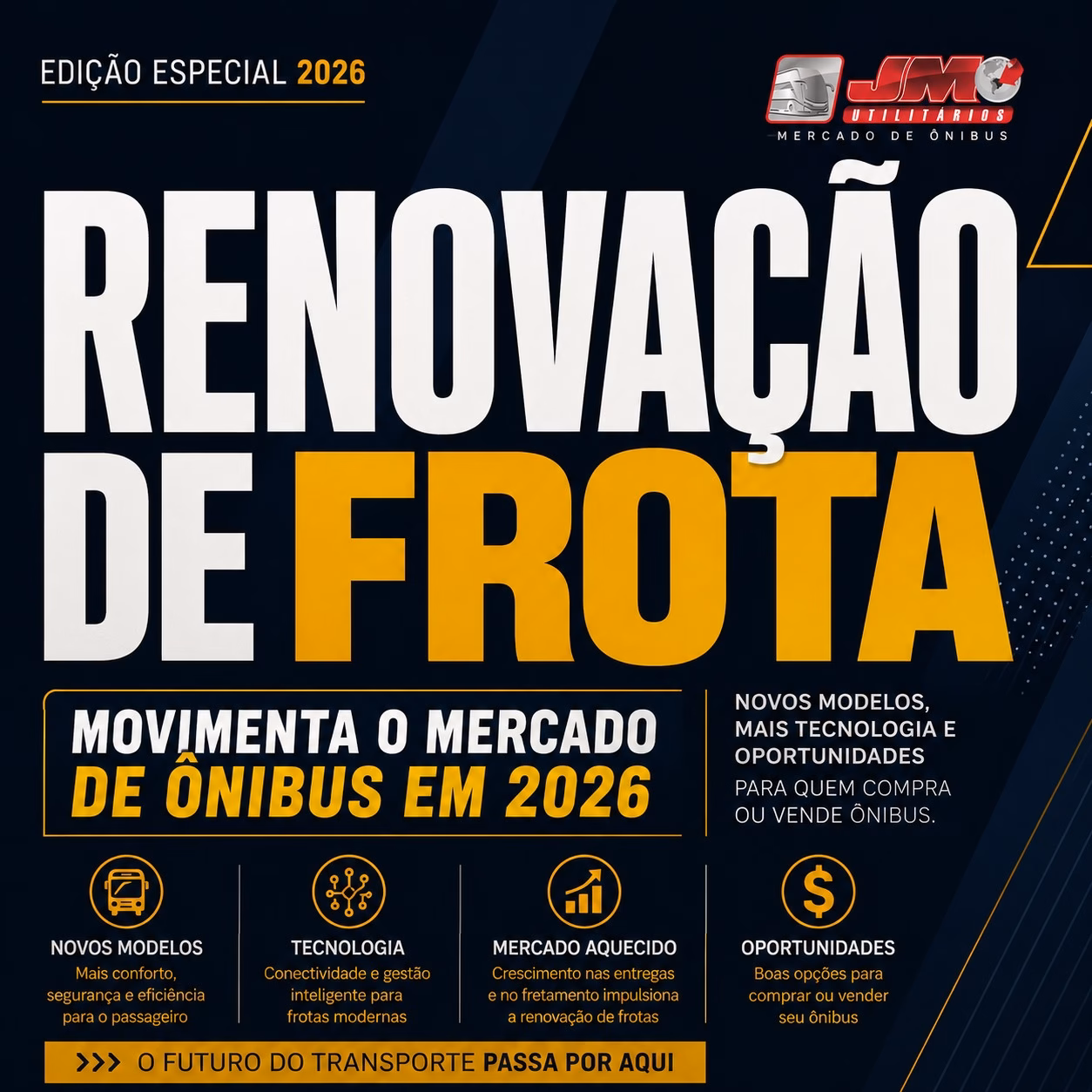 Renovação de frota movimenta o mercado de ônibus em 2026