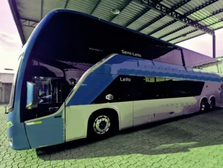 Ônibus BUSSCAR PANORAMICO DD 0500 RSD JM 2020 seminovo à venda, código 1075 - foto 01