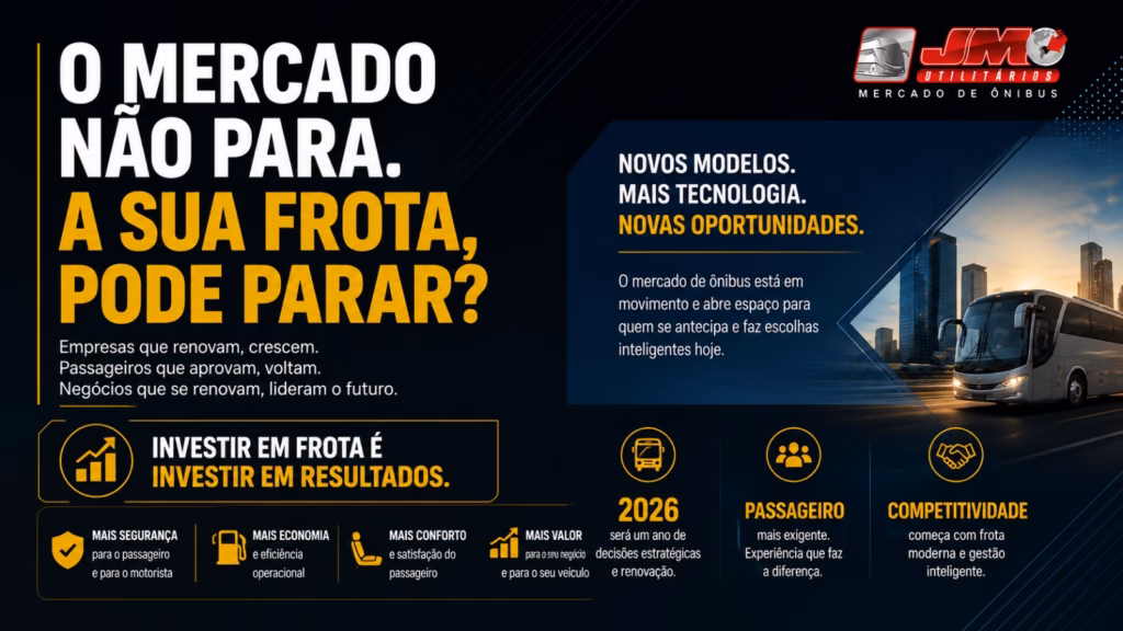 O mercado não para sua frota pode parar empresas que renovam crescem