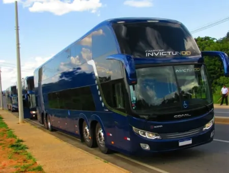 Ônibus Comil Invictus DD Scania K440 2020 seminovo à venda, código 1437 - foto 01