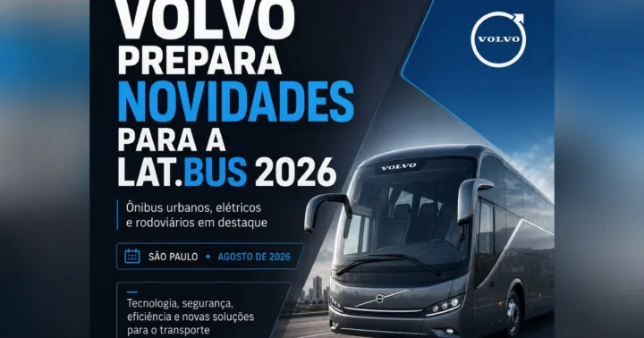 Volvo prepara novidades para a Lat.Bus 2026 com ônibus urbanos elétricos e rodoviários