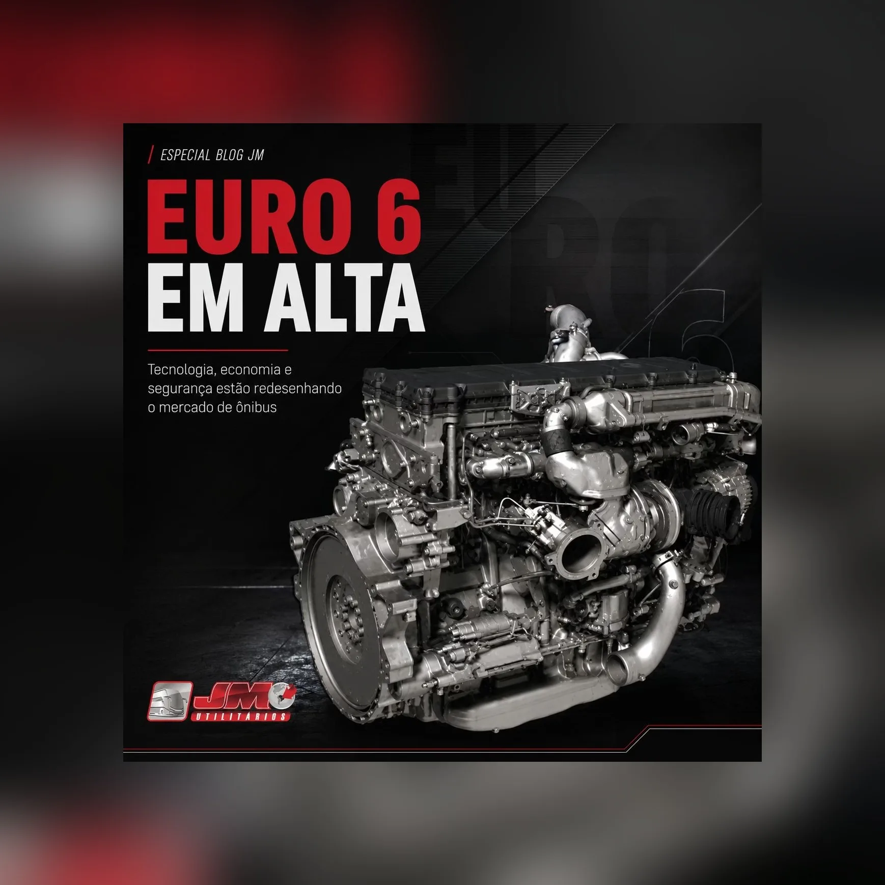 Ônibus rodoviário moderno com tecnologia Euro 6 em operação