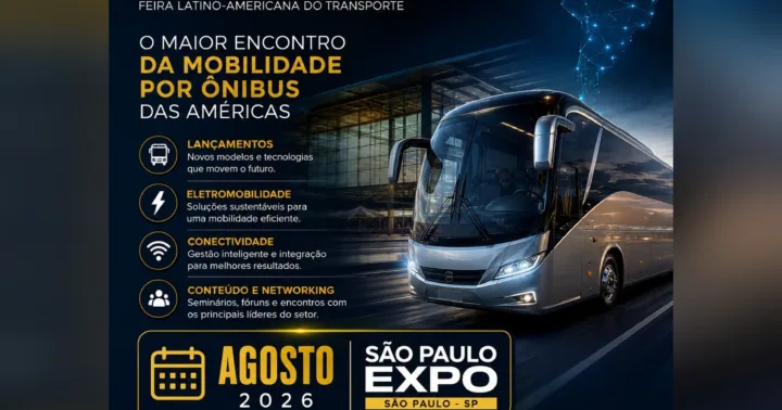 Lat.Bus 2026 São Paulo Expo maior encontro da mobilidade por ônibus das Américas