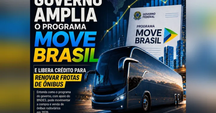Governo amplia o programa Move Brasil e inclui ônibus no financiamento para renovação de frota em 2026