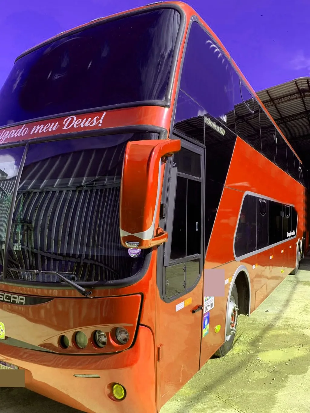Ônibus Busscar Panorâmico DD, Scania K400, 2008, COD.670 - foto 02