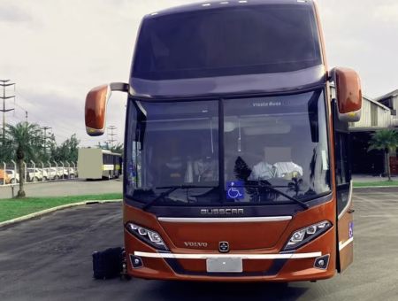 Ônibus Busscar Vissta Buss DD Volvo B450R 8x2 2021 seminovo à venda, código 398 - foto 02