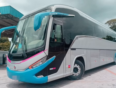 Ônibus Marcopolo Paradiso 1200 G8 Mercedes-Benz O500 RS 2020 seminovo à venda, código 910 - foto 01