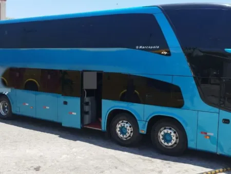 Ônibus Marcopolo Paradiso 1800 DD G7 K400 Trucado 8x2 2014 seminovo à venda, código 626 - foto 01