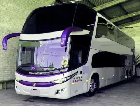 Ônibus Marcopolo Paradiso 1800 DD G7 Volvo B11R 2017 seminovo à venda, código 831 - foto 01