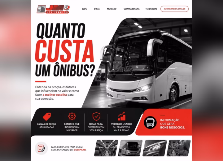 Quanto custa um ônibus? Entenda os preços e os fatores que influenciam no valor.