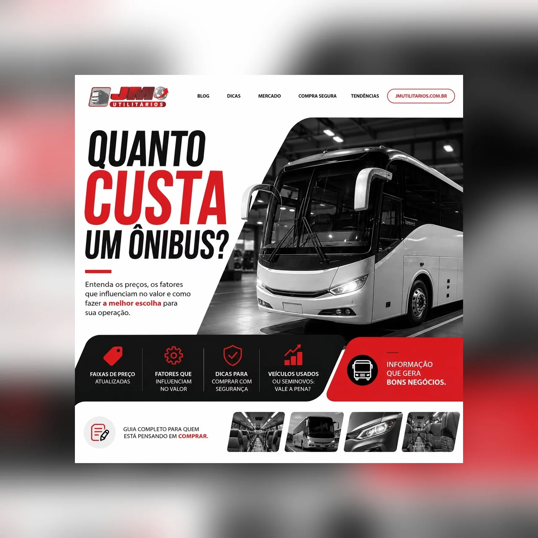 Quanto custa um ônibus? Entenda os preços e os fatores que influenciam no valor.