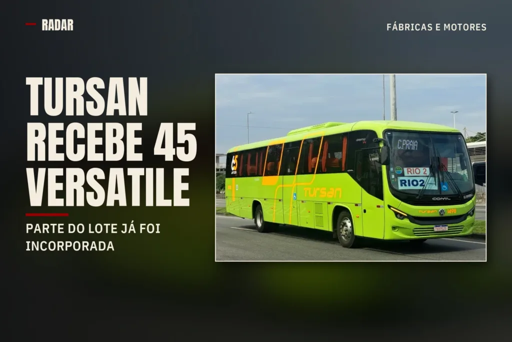Tursan recebe ônibus Comil Versatile V4 em lote de 45