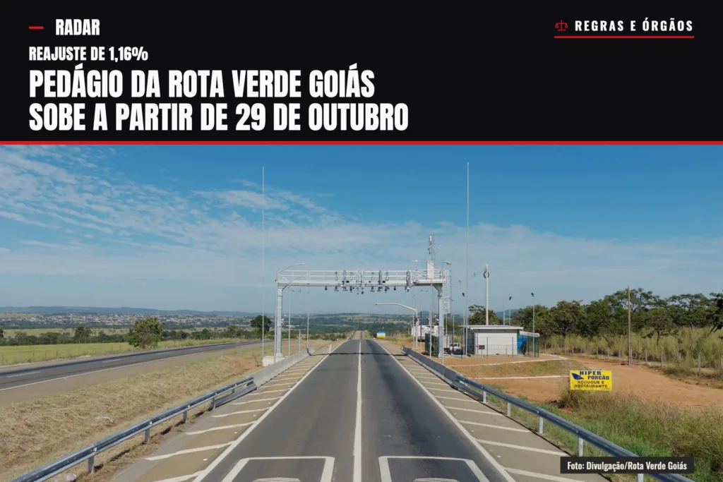 Pórtico de pedágio eletrônico da Rota Verde Goiás
