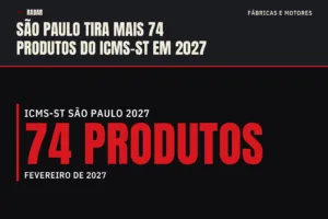 São Paulo tira mais 74 produtos do ICMS-ST em 2027